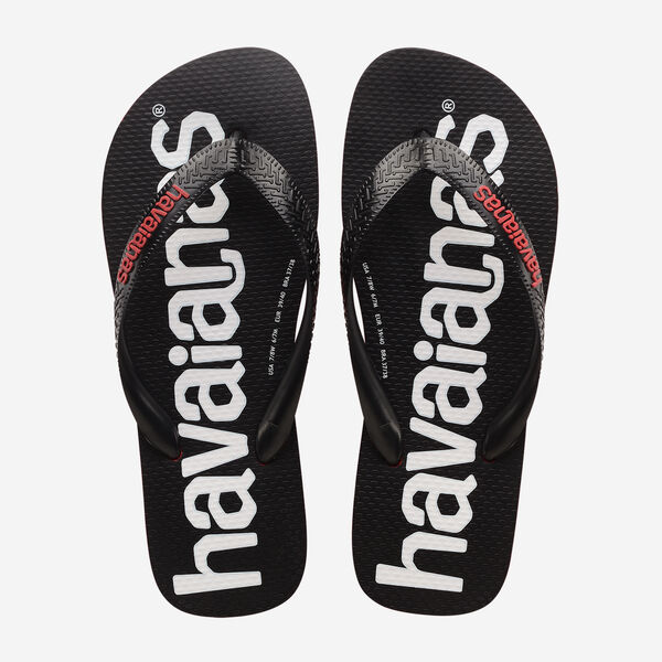 Havaianas cor preta vermelha Top Logomania 2
